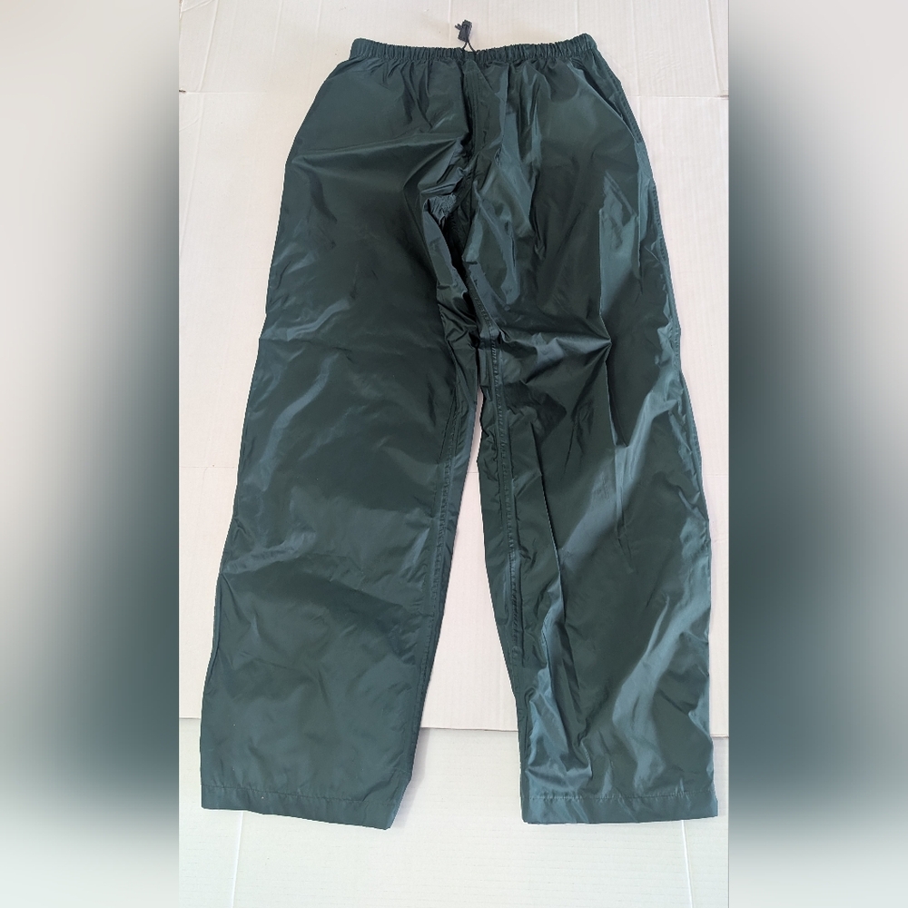 Red Ledge Rain Shell Pants Adult Large  Elastic Waist Waterproof L Inseam 32"